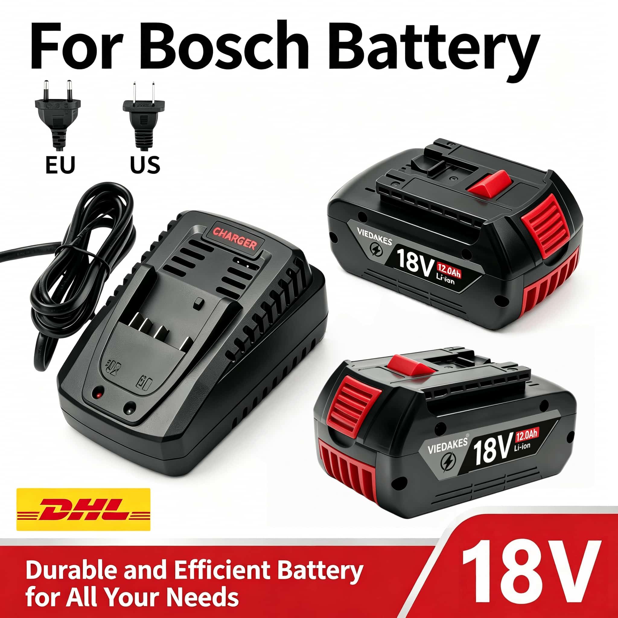 Bosch Drill Gsb 18V - 18 V 10.0Ah Bosch BAT618 Pil