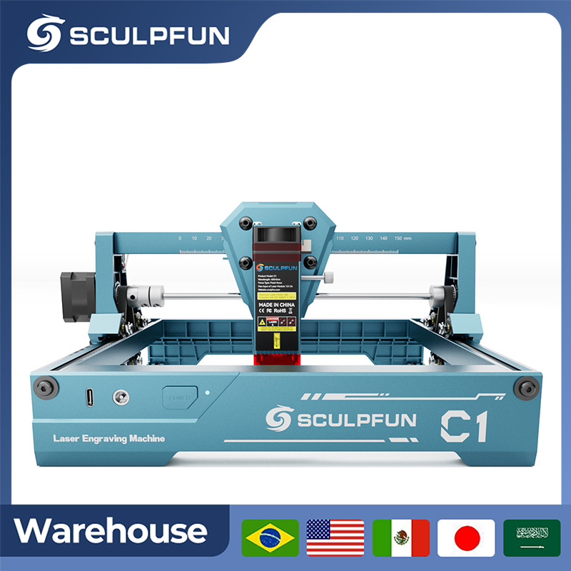 Industrial Laser Cutting Machine - Sculpfun 3W C1 Mini Lazer Gravür