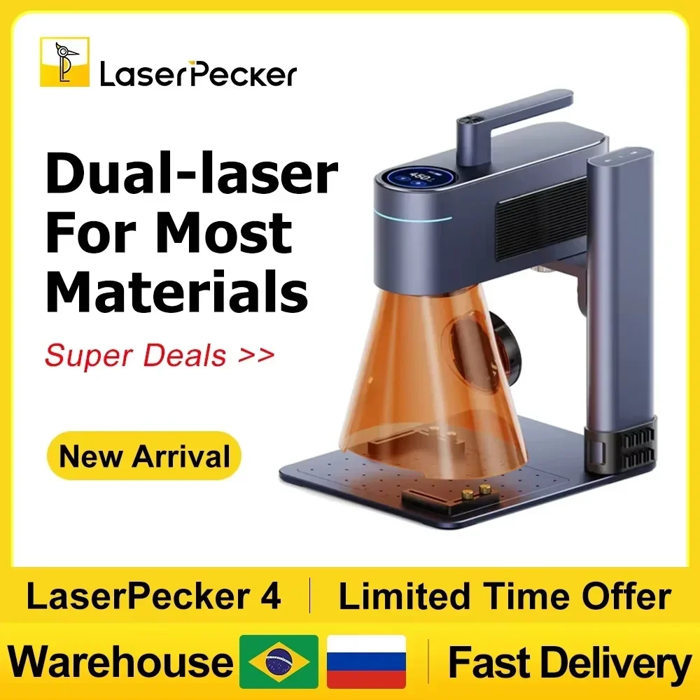 Industrial Laser Cutting Machine - LASERPECKER 4 LP4 Lazer Kazıma Makinesi