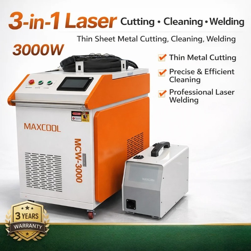 Industrial Laser Welding Machine - Kaynak Makinesi 3'ü 1 Arada Lazer