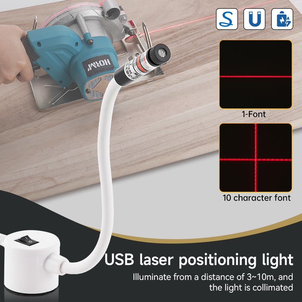 Industrial Laser Cutter - USB Powered Kırmızı Lazer Işığı Dikiş