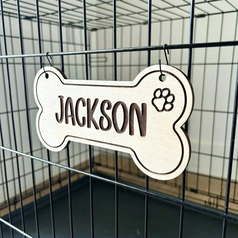 5'li Özel Ahşap Köpek Künyesi  - Industrial Laser Power incelemesi ve fiyatı
