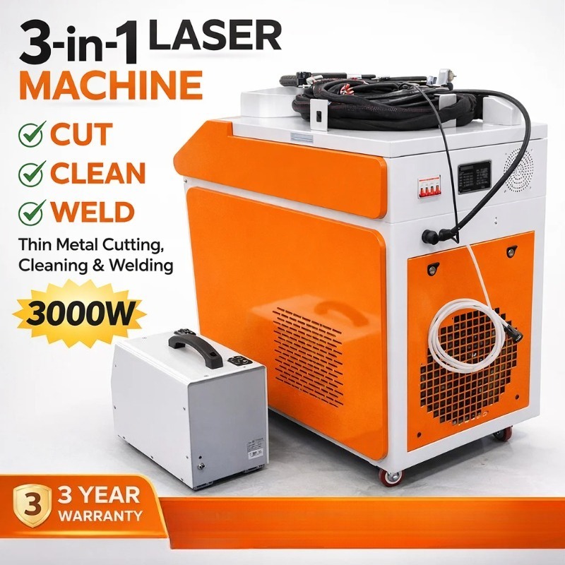 Kaynak Makinesi 3'ü 1 Arada La - Industrial Laser Welding Machine incelemesi ve fiyatı