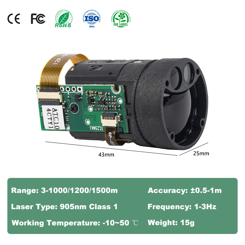 1200m Mini TOF Lazer Mesafe Öl - Industrial Applications Of Laser incelemesi ve fiyatı